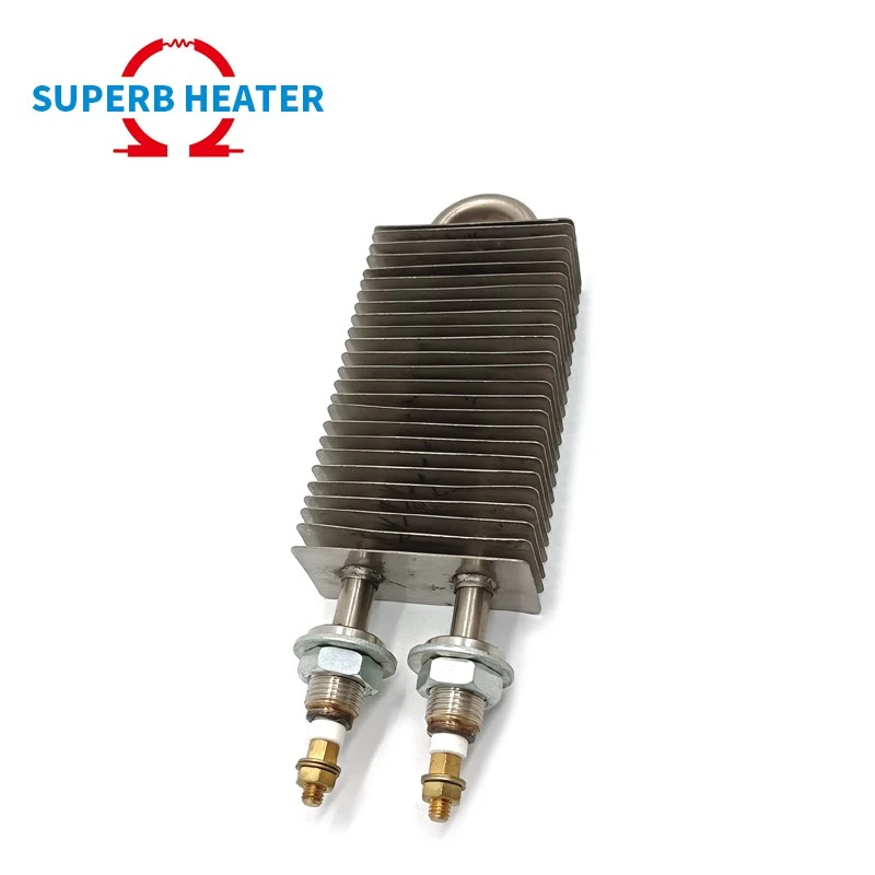 Custom Fin-type Electric Heating Tube Industrial Stainless Steel Aluminum Heating Element For Air Heaters