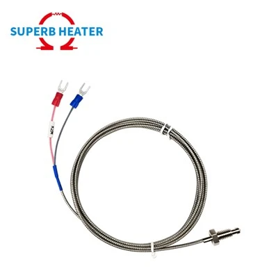 Kev cai siab precision M6 m8 xov hlau taub hau Kja Hom ntsuas kub sensor thermocouple