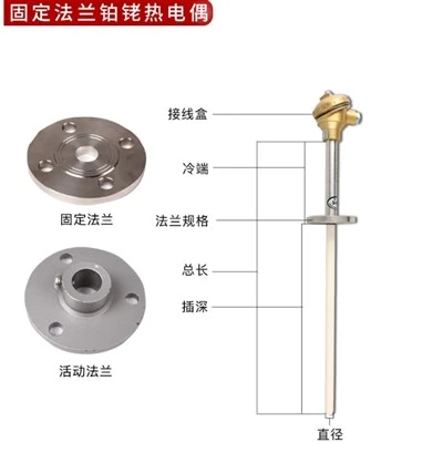 Platinum Rhodium thermocouple 430 tsau flange hom