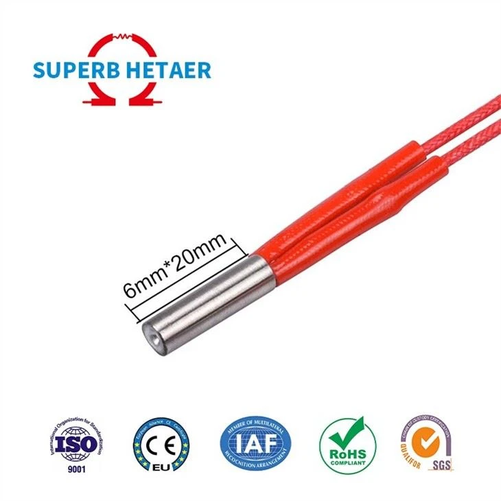 Twotrees 24V 40W Heater Cartridge 620 Ceramic Hotend +4 pcs NTC 3950 100K Thermistorfor 3D Printer CR-10S Pro,CR-X,Ender 3, Ender 3X, Ender-3 Pro,Prusa Mendel,Anet E10 (Pack of 4pcs)