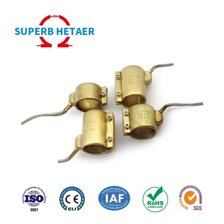 Brass Nozzle Extruder Band Rhaub nrog Thermocouple