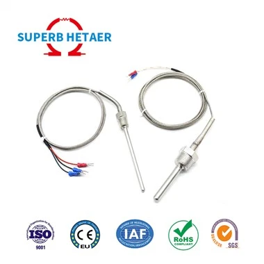Muaj Bayonet Caij nplooj ntoos hlav-hom Thermocouple KEJ Hom Kub Ntsuas Sensor
