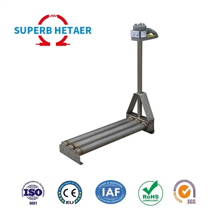 Electric Corrosion Resistant Immersion Titanium Over The Side Solution Heater