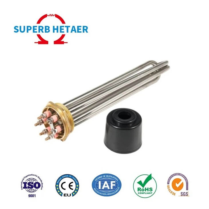 Electric Industrial Immersion Flanged Heating Element For Pool Hot Water Tank