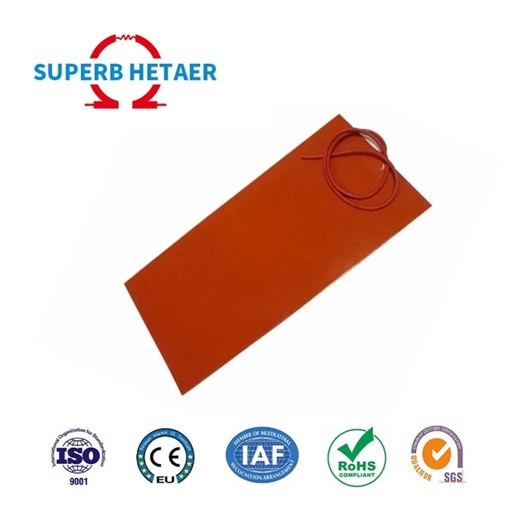 Industrial Flexible Silicone Rubber Heating Pad