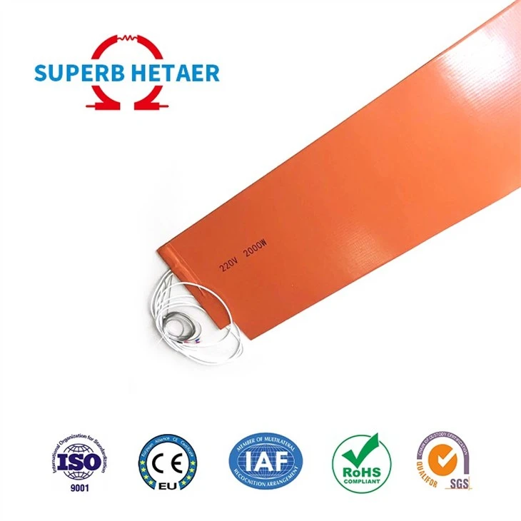 Industrial Flexible Silicone Rubber Heating Pad